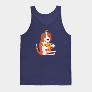 Beagle Drinking Coffee Tank Top